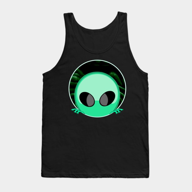 Alien inside crawling out Tank Top by All About Nerds